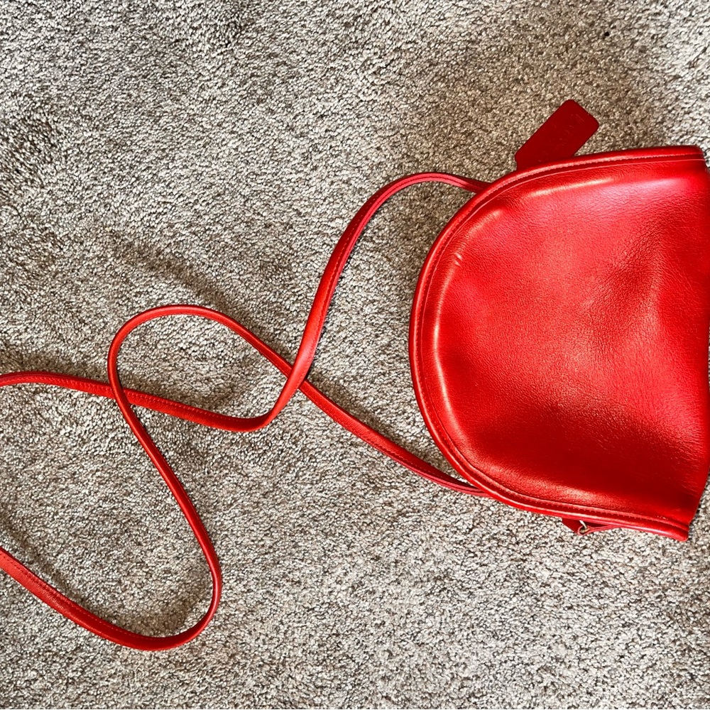 Coach Vibrant Red Crossbody Bag